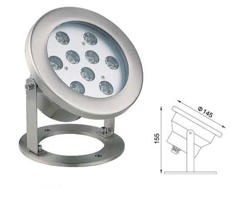 Ausgeglichenes Glas DC24V RGB LED Scheinwerferlicht-Arbeit im Freien im Teich