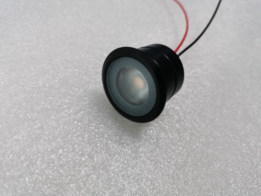 Schwarz lackiertes LED-Spotlicht, 1 W, Gehäuse aus Edelstahl 316, IP68-Unterwasserlicht