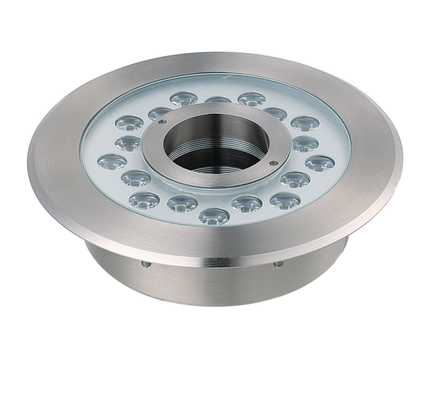18W Edelstahlgehäuse LED-Brunnenlicht mit mittlerem Lochdurchmesser 65mm