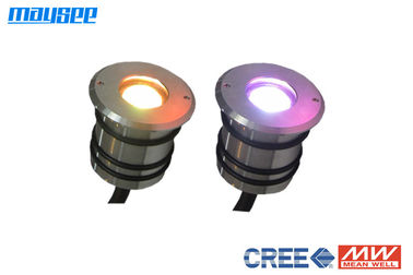 Ultra - Thin Leistungsstarke IP68 3W RGB LED Decking Lichter / RGB LED Außenbeleuchtung